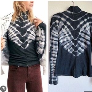 We the Free Tie-Dye Mockneck Top